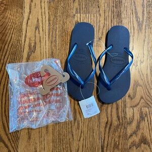 Havaianas slim flip flops sandals size 7 / 8